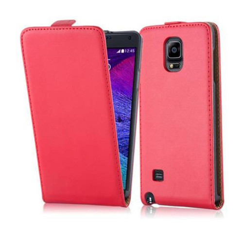 Coque, étui smartphone Cadorabo Coque Samsung Galaxy NOTE 4 Etui en Rouge