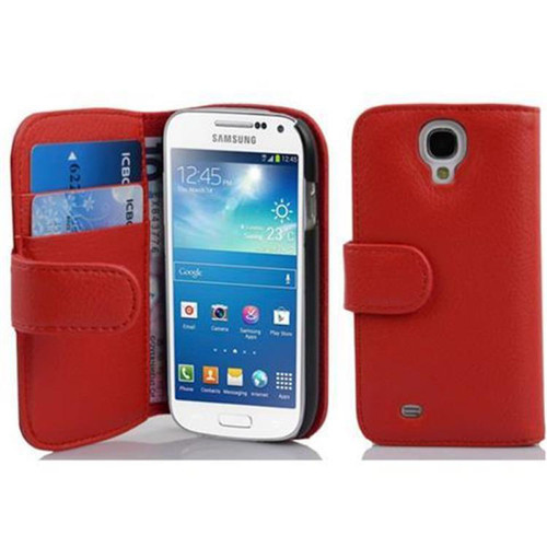 Cadorabo - Coque Samsung Galaxy S4 MINI Etui en Rouge Cadorabo  - Cover book