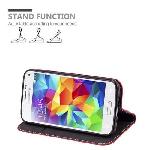 Coque, étui smartphone Coque Samsung Galaxy S5 / S5 NEO Etui en Rouge