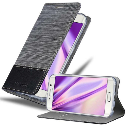 Coque, étui smartphone Cadorabo Coque Samsung Galaxy S6 EDGE Etui en Gris