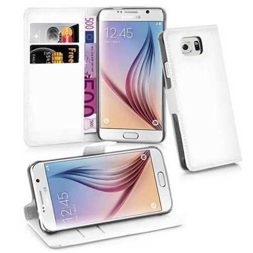Cadorabo - Coque Samsung Galaxy S6 Etui en Blanc Cadorabo - Accessoires Samsung Galaxy J Accessoires et consommables