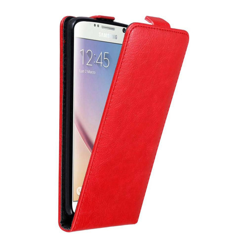 Cadorabo - Coque Samsung Galaxy S6 Etui en Rouge Cadorabo - Coque iphone 5, 5S Accessoires et consommables