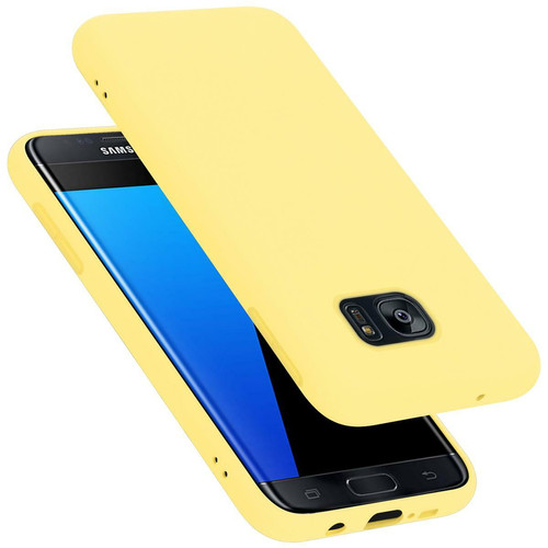 Cadorabo - Coque Samsung Galaxy S7 EDGE Etui en Jaune Cadorabo  - Coques Smartphones Coque, étui smartphone