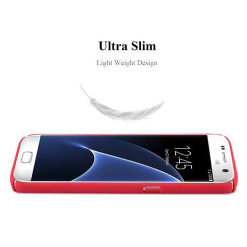 Coque, étui smartphone Coque Samsung Galaxy S7 Etui en Rouge