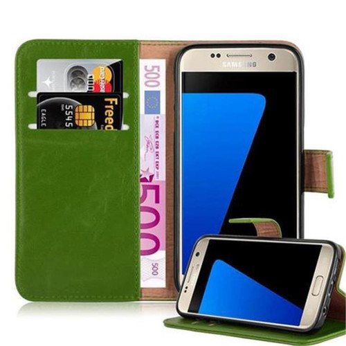 Cadorabo - Coque Samsung Galaxy S7 Etui en Vert Cadorabo  - Accessoires Samsung Galaxy S7 / S7 Edge Accessoires et consommables