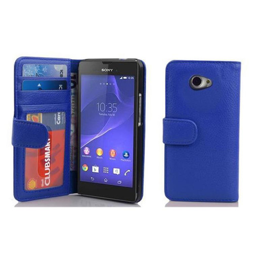 Coque, étui smartphone Cadorabo Coque Sony Xperia M2 / M2 AQUA Etui en Bleu
