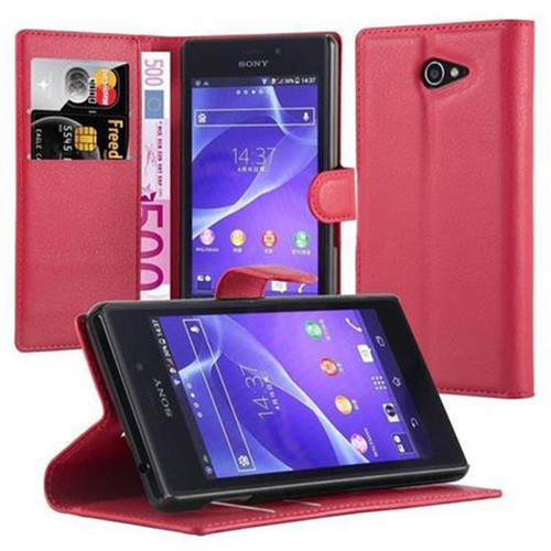 Coque, étui smartphone Cadorabo Coque Sony Xperia M2 / M2 AQUA Etui en Rouge