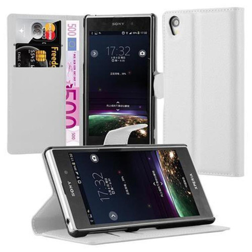 Cadorabo - Coque Sony Xperia Z1 Etui en Blanc Cadorabo - Coque iphone 5, 5S Accessoires et consommables