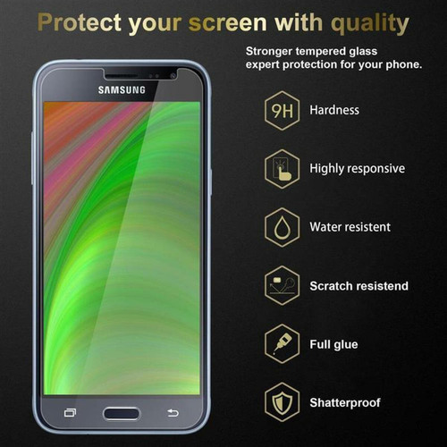 Cadorabo Verre trempé Samsung Galaxy J3 2016 Film Protection
