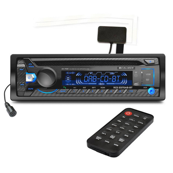 Radio Caliber Autoradio RGB Caliber RCD237DAB-BT - Radio, DAB, lecteur de cartes SD, USB - 4 x 75 watts