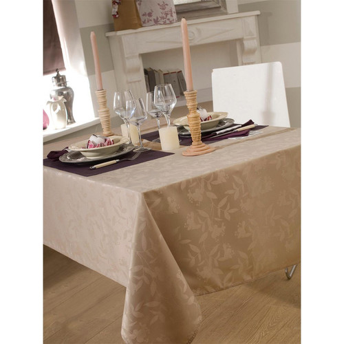 Calitex - Nappe OMBRA Taupe - Toiles Cirées Design