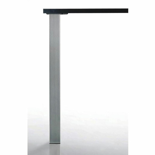 Pieds & roulettes pour meuble Camar Pied de table quadra 80 x 80 mm - Décor : Blanc mat - Hauteur : 700 mm - CAMAR