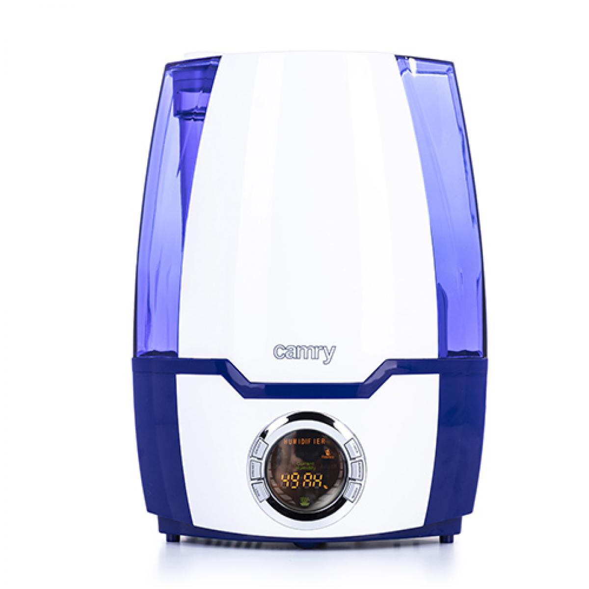 Humidificateur Camry humidificateur d'air à ultrason de 5,2L 30W bleu blanc