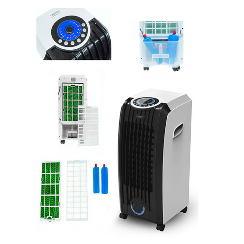 Ventilateur Refroidisseur d'air 8 L, Air Cooler, Humidificateur, Purificateur, Télécommande, 325, Blanc, Camry, CR 7905