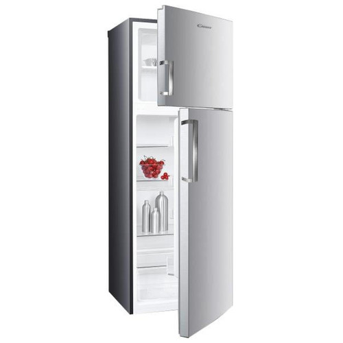 Candy - Réfrigérateur 2 portes 60cm 229l brassé inox - ccds6172fxhn - CANDY - Réfrigérateur 2 portes Réfrigérateur