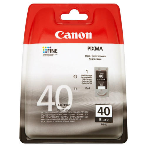 Canon - Canon PG-40 cartouche d'encre 1 pièce(s) Original Rendement standard Noir Canon  - Toner