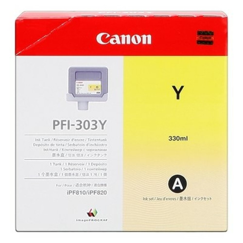 Canon - Canon PFI303 Cartouche Jaune 2961B001 Canon  - Cartouche, Toner et Papier