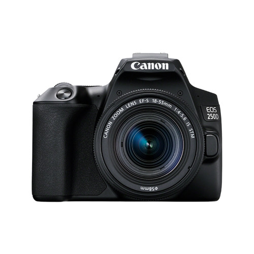 Canon - Canon EOS 250D + EF-S 18-55mm f/4-5.6 IS STM Kit d'appareil-photo SLR 24,1 MP CMOS 6000 x 4000 pixels Noir Canon  - Appareil Photo Canon