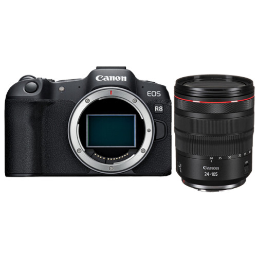 Canon - Canon EOS R8 Boîtier + RF 24-105 mm f2.8L IS USM Canon  - Appareil Photo Canon
