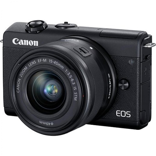 Canon - Appareil photo Hybride EOS M200 Noir + EF-M 15-45mm IS STM - Canon