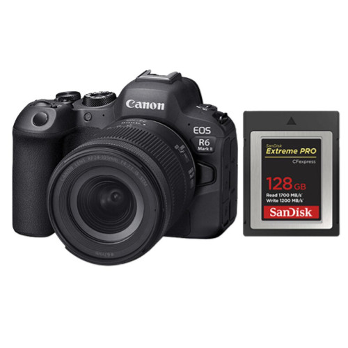 Canon - Kit Canon EOS R6 II RF 24-105mm IS STM+Carte SanDisk 128 Go Extreme Pro CF CFexpress Type B Canon  - Photo & Vidéo Numérique