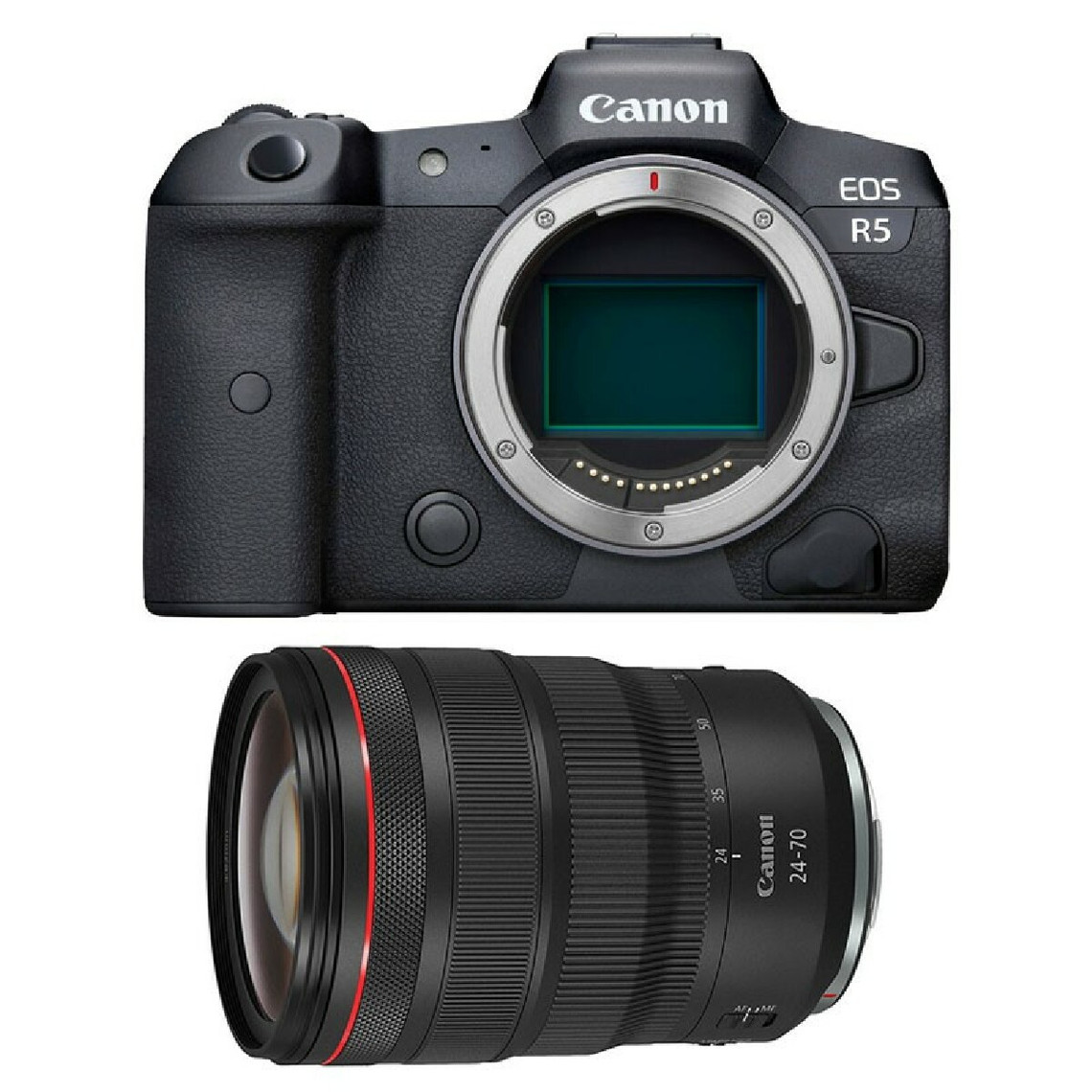 Appareil Hybride Canon PACK CANON EOS R5 + RF 24-70mm f/2.8 L IS USM R5