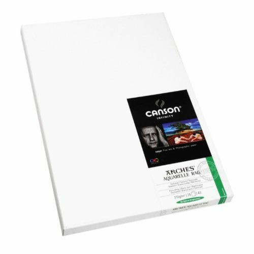 Canson Infinity - Canson infinity Arches Aquarelle Rag 206121017 Papier photo Format A3 25 feuilles Blanc Canson Infinity  - Papier Photo