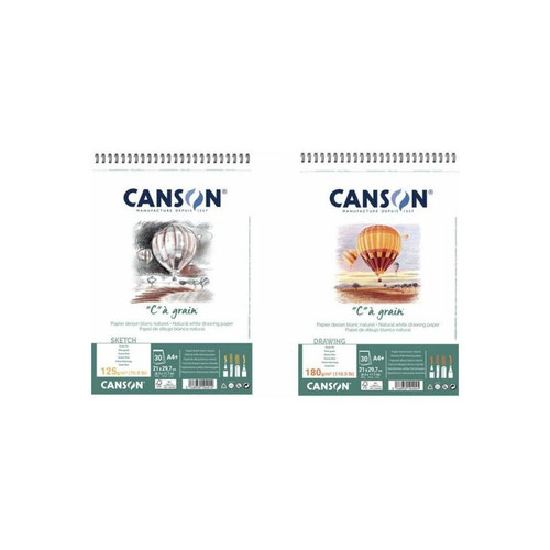 Canson - CANSON Album spiralé de papier dessin 'C' à grain, A3 () Canson  - Canson