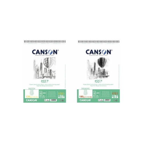 Canson - CANSON Album spiralé papier dessin 1557, A3+, 180 g/m2 () Canson  - Canson