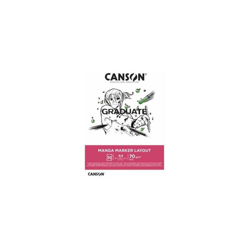 Canson - CANSON Bloc de dessin GRADUATE Manga Marker Layout, A4 () Canson  - Canson