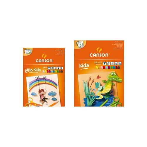 Canson - CANSON Bloc papier couleur, 240 x 320 mm, 185 g/m2 () - Papier