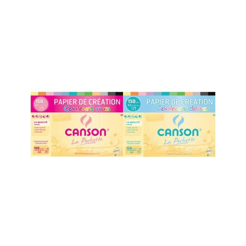 Canson - CANSON Papier de création, A4, 150 g/m2, couleurs claires () Canson  - Canson