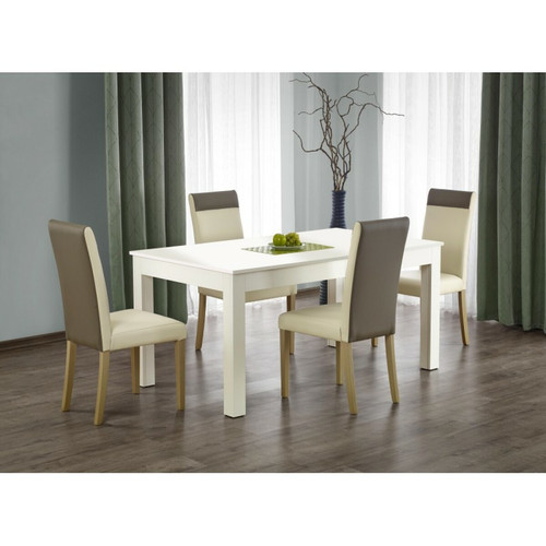 Tables à manger Carellia Table à manger extensible 160-300 x 90 x 76 cm - Blanc