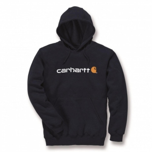 Carhartt - Sweat capuche Signature Logo Hooded CARHARTT Blk/Black - Taille S - S1100074001S Carhartt - Equipement de Protection Individuelle