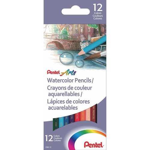 Carlotta - Pentel étuis de 12 crayons de couleur aquarellables CB9-12U Carlotta  - Carlotta