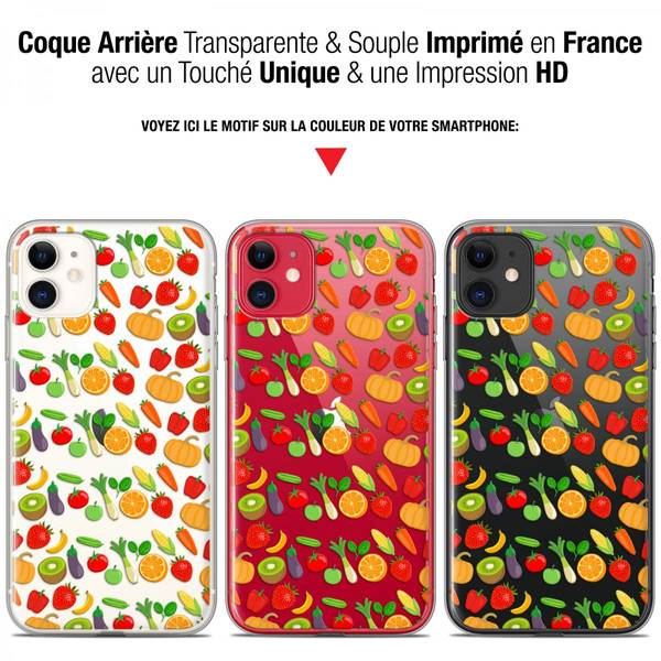 Caseink Coque Pour Apple iPhone 11 (6.1 ) [Gel HD Collection Foodie Design Healthy - Souple - Ultra Fin - Imprimé en France]