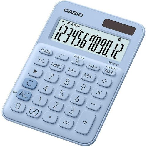 Casio - Casio MS-20UC-LB calculatrice Bureau Calculatrice basique Bleu Casio  - Casio Montres