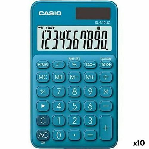 Casio - Calculatrice Casio SL-310UC Bleu (10 Unités) Casio  - Casio Montres