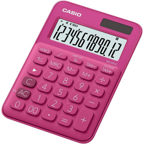Casio - Casio MS-20UC-RD calculatrice Bureau Calculatrice basique Rouge Casio  - Casio Montres