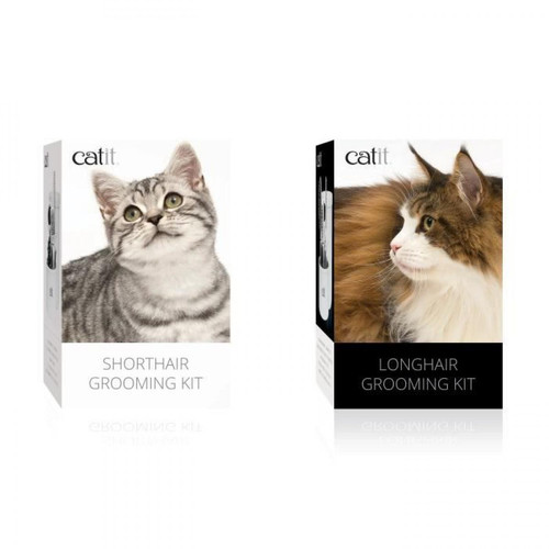 Cat It - CAT IT Trousse de toilettage a poil long - Blanc - Pour chat Cat It  - Hygiène et soin pour chat
