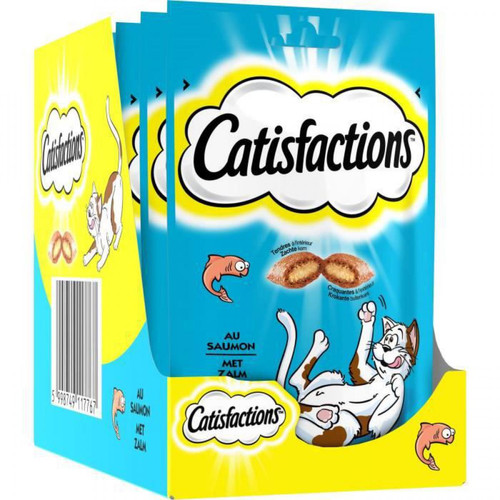 Catisfactions -Friandises au saumon 60 g (x6) Catisfactions  - Friandise pour chat