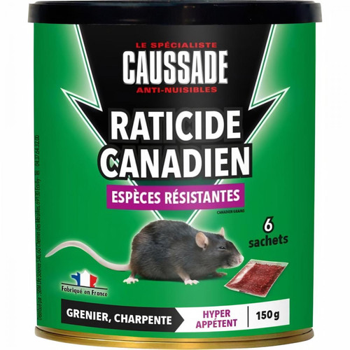 Caussade - CAUSSADE Raticide canadien forte infestation CARBF150 - 150 g Caussade  - Jardinerie