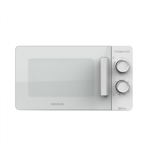 Cecotec - Cecotec ProClean 3120 - Micro-onde grill blanc, 20L, 700 W, système 3DWave. - Four micro-ondes Encastrable