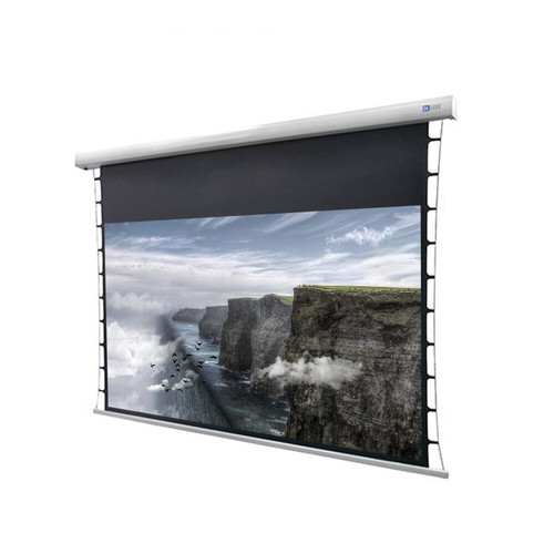 Celexon - Écran de projection motorisé tensionné DELUXX Cinéma 265 x 149 cm, 120'' - 4K Pro Fibre MWHT - Ecran de projection