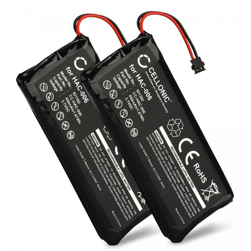 CELLONIC - CELLONIC® 2X Batterie HAC-006 pour Nintendo Switch Joy-Con L/R, 450mAh Accu Rechange pour Gamer, Manette, Console - Accessoire Switch