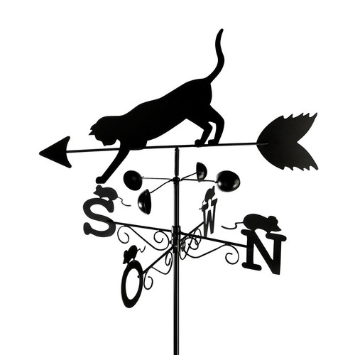 Cemonjardin - Girouette chat en métal - Wenko Cemonjardin  - Cemonjardin