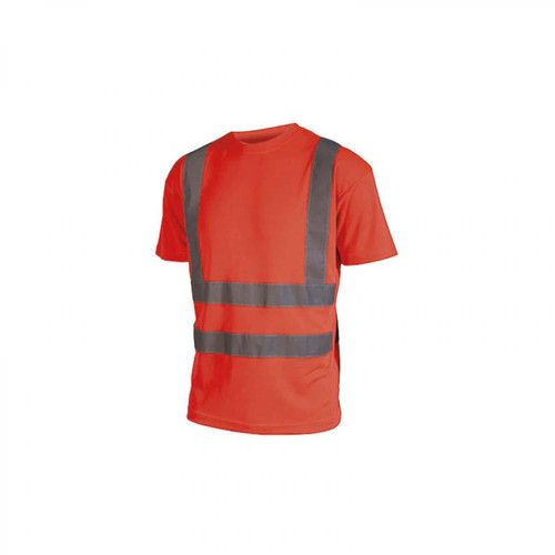 Cepovett - T-shirt haute visibilité - Manches courtes - Rouge fluo - 4XL Cepovett  - Protections corps