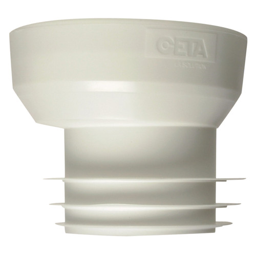 Chasse d'eau Ceta raccord pour wc - excentré n degrés8 - pour tube diamètre 100 / 110 mm côté mâle - ceta 214-008