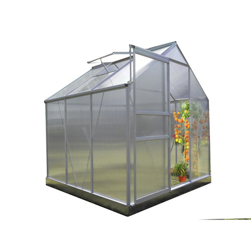 Chalet & Jardin - Serre jardin polycarbonate  Diamant 46  + Base - 2,28m² - Aménagement extérieur