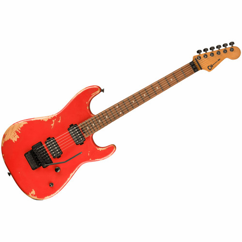 Guitares électriques Charvel PRO-MOD Relic SAN DIMAS STYLE 1 HH FR PF Weatherd Orange Charvel